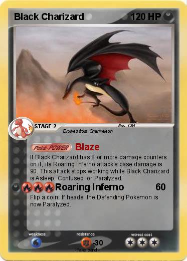Pokemon Black Charizard