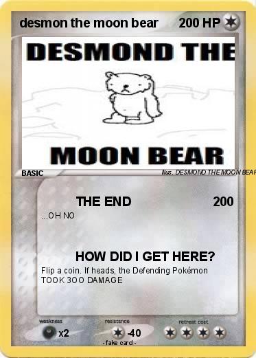 Pokemon desmon the moon bear