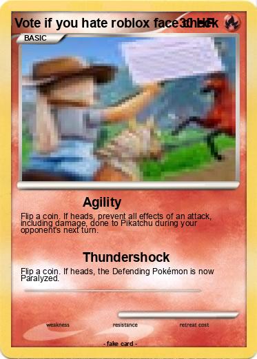 Pokemon Vote if you hate roblox face check