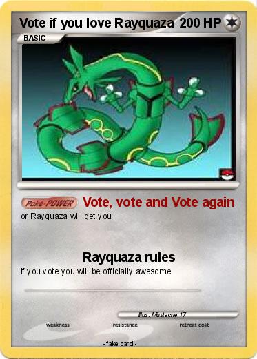 Pokemon Vote if you love Rayquaza