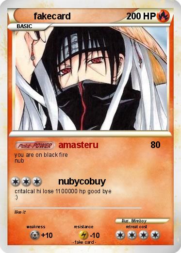 Pokemon fakecard