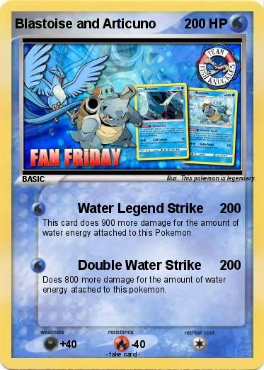 Pokemon Blastoise and Articuno