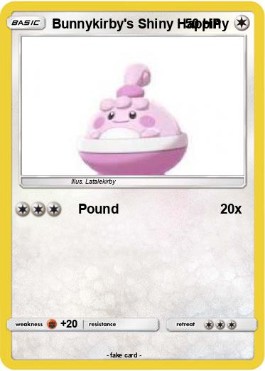 Pokemon Bunnykirby's Shiny Happiny