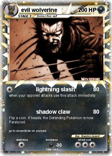 Pokemon evil wolverine