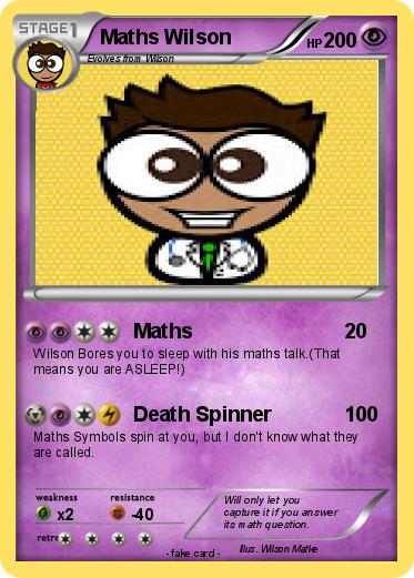 Pokemon Maths Wilson