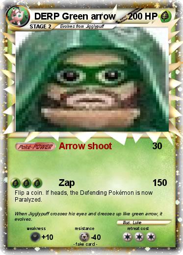 Pokemon DERP Green arrow