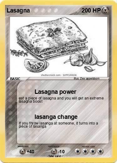 Pokemon Lasagna