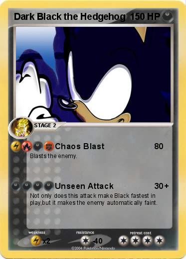 Pokemon Dark Black the Hedgehog