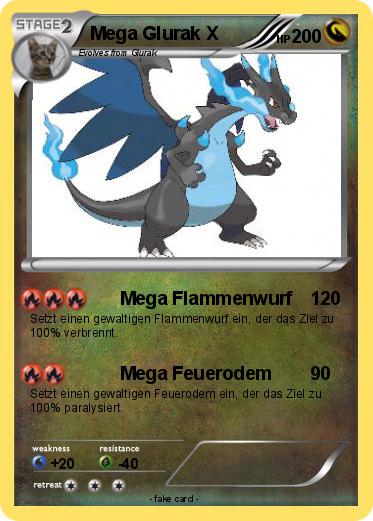 Pokemon Mega Glurak X