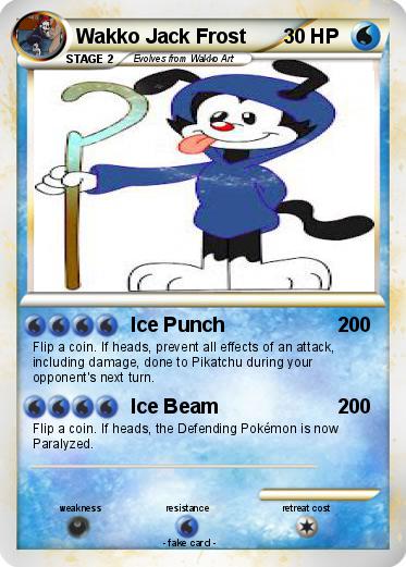 Pokemon Wakko Jack Frost