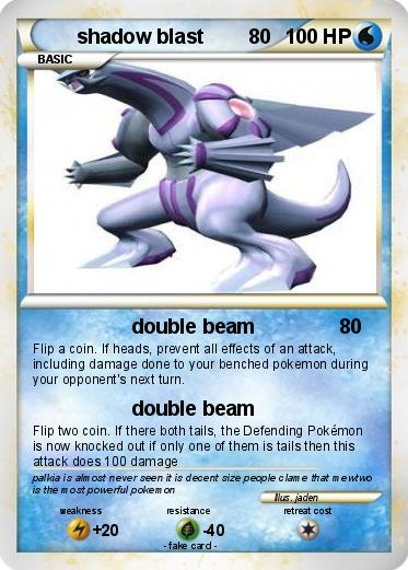 Pokemon shadow blast        80