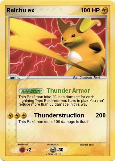 Pokemon Raichu ex
