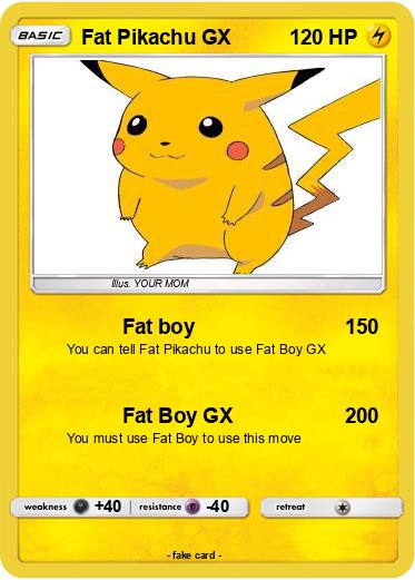 Pokemon Fat Pikachu GX