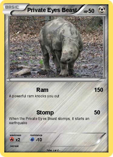 Pokemon Private Eyes Beast