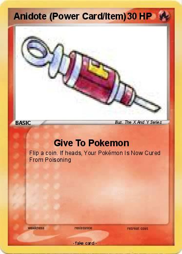 Pokemon Anidote (Power Card/Item)