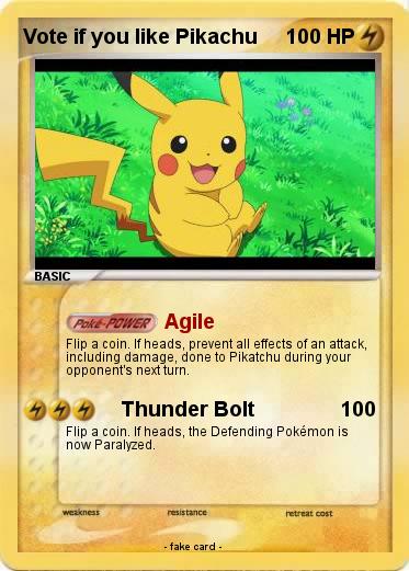 Pokemon Vote if you like Pikachu