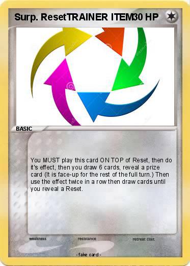 Pokemon Surp. ResetTRAINER ITEM