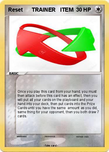 Pokemon Reset      TRAINER   ITEM