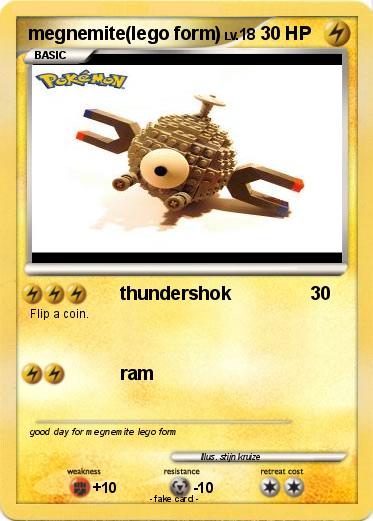 Pokemon megnemite(lego form)