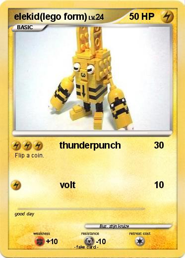 Pokemon elekid(lego form)
