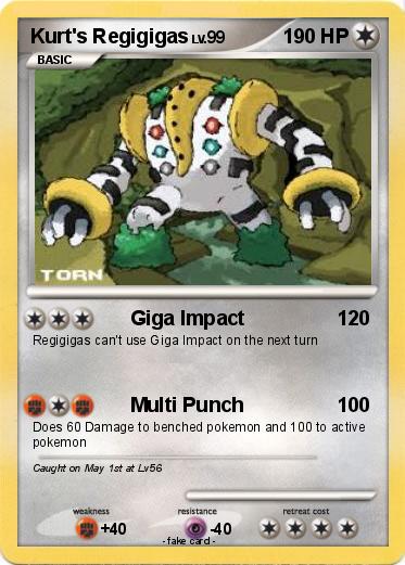Pokemon Kurt's Regigigas