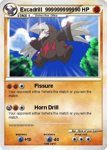 Pokemon Excadrill  9999999999
