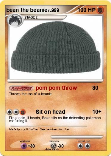 Pokemon bean the beanie