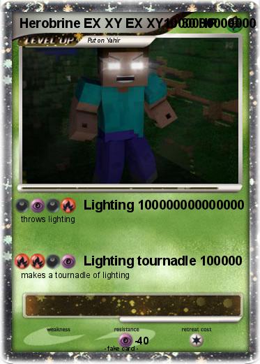 Pokemon Herobrine EX XY EX XY1000000000000