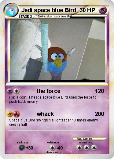 Pokemon Jedi space blue Bird