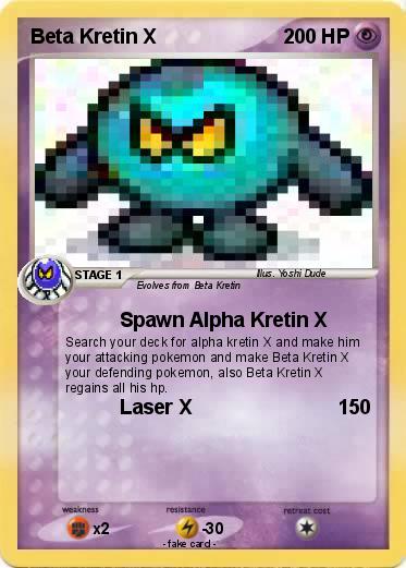 Pokemon Beta Kretin X