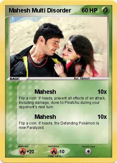 Pokemon Mahesh Multi Disorder