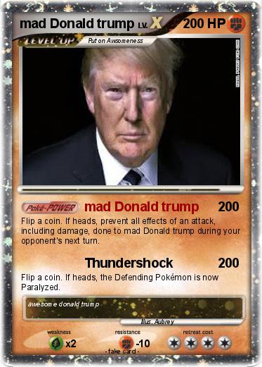 Pokemon mad Donald trump
