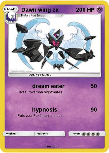 Pokemon Dawn wing ex