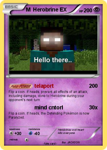 Pokemon M  Herobrine EX