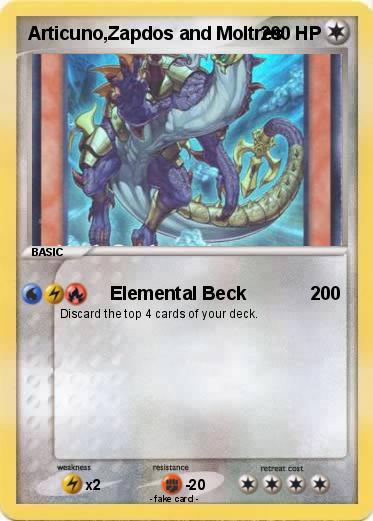 Pokemon Articuno,Zapdos and Moltres