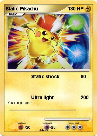 Pokemon Static Pikachu