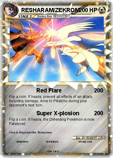 Pokemon RESHARAM/ZEKROM