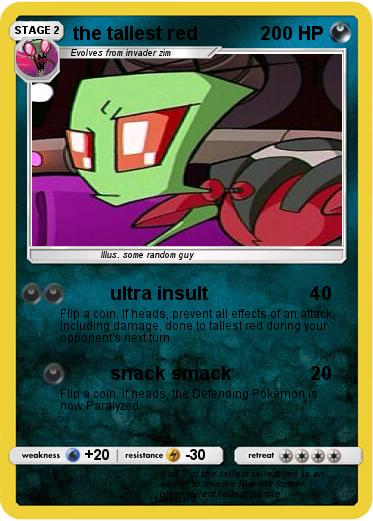 Pokemon the tallest red