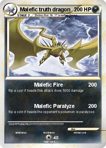 Pokemon Malefic truth dragon