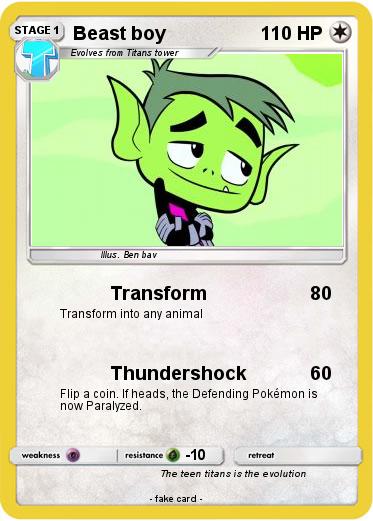 Pokemon Beast boy