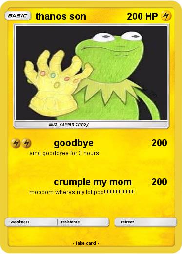 Pokemon thanos son