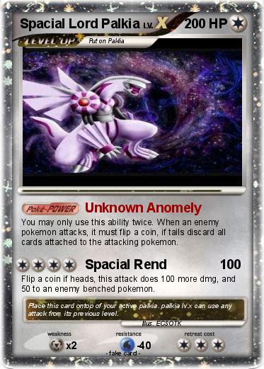 Pokemon Spacial Lord Palkia