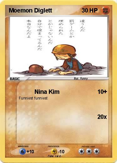 Pokemon Moemon Diglett