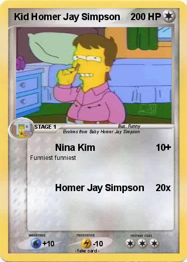 Pokemon Kid Homer Jay Simpson