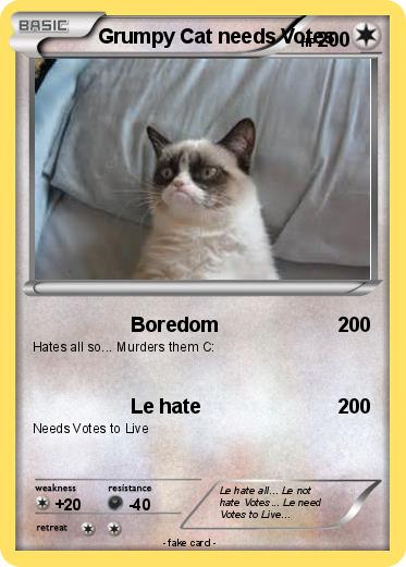 Pokemon Grumpy Cat needs Votes