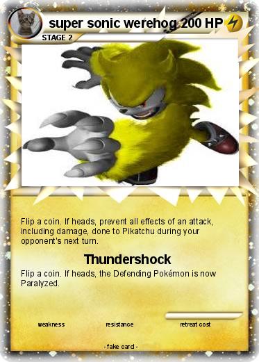 Pokemon super sonic werehog