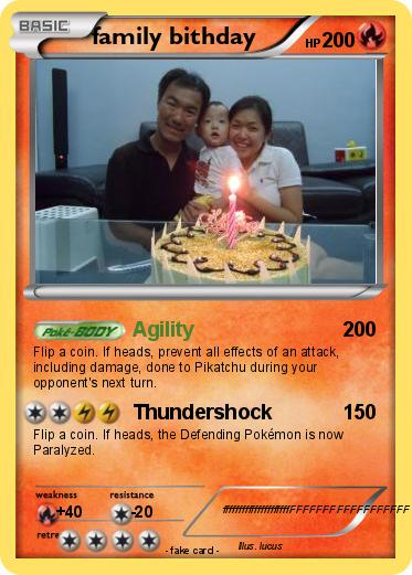 Pokemon family bithday