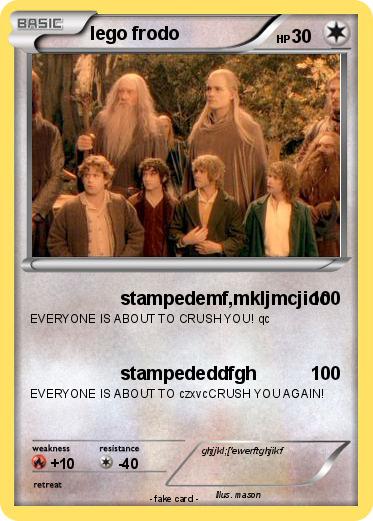 Pokemon lego frodo