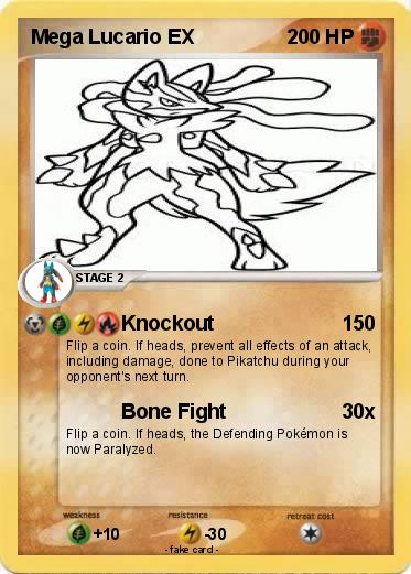 Pokemon Mega Lucario EX