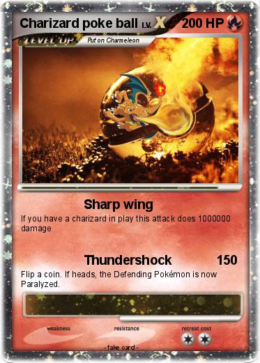 Pokemon Charizard poke ball